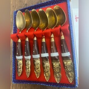 6 piece Vintage Spoon Set from Thailand